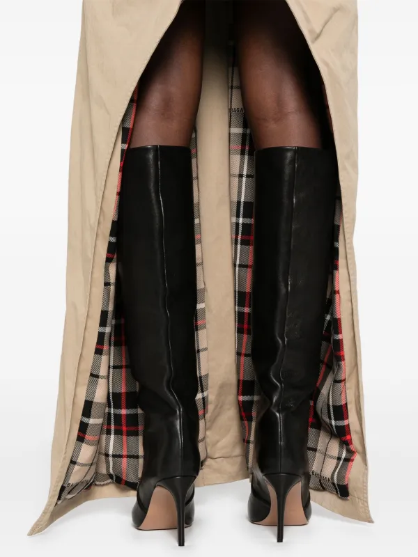 BALENCIAGA ヘルト付きミットレンクストレンチコト 【関税込】 Balenciaga トレンチコート | ニュートラル | FARFETCH JP