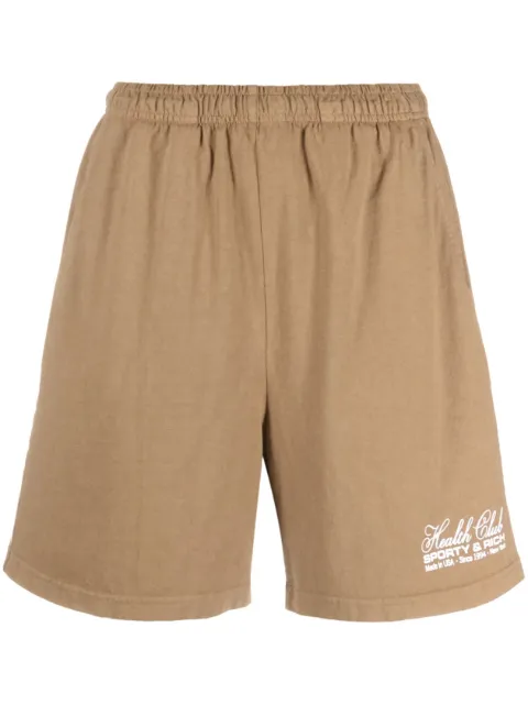 Sporty & Rich logo-print track shorts