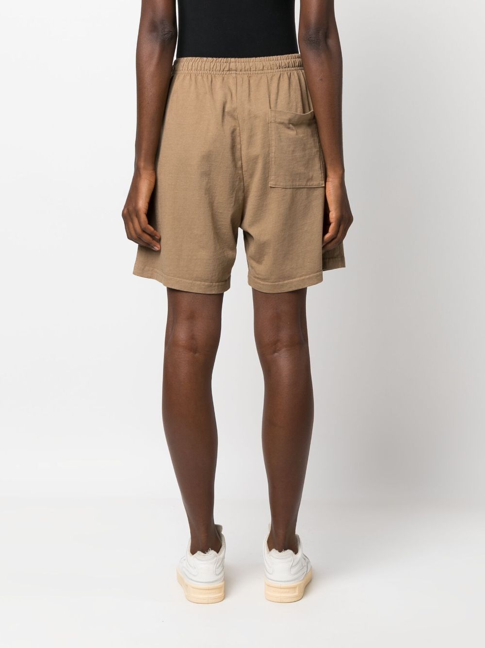 Shop Sporty And Rich Logo-print Track Shorts In Brown