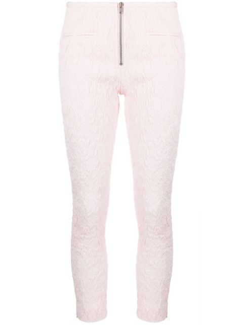 ISABEL MARANT crinkled cropped trousers