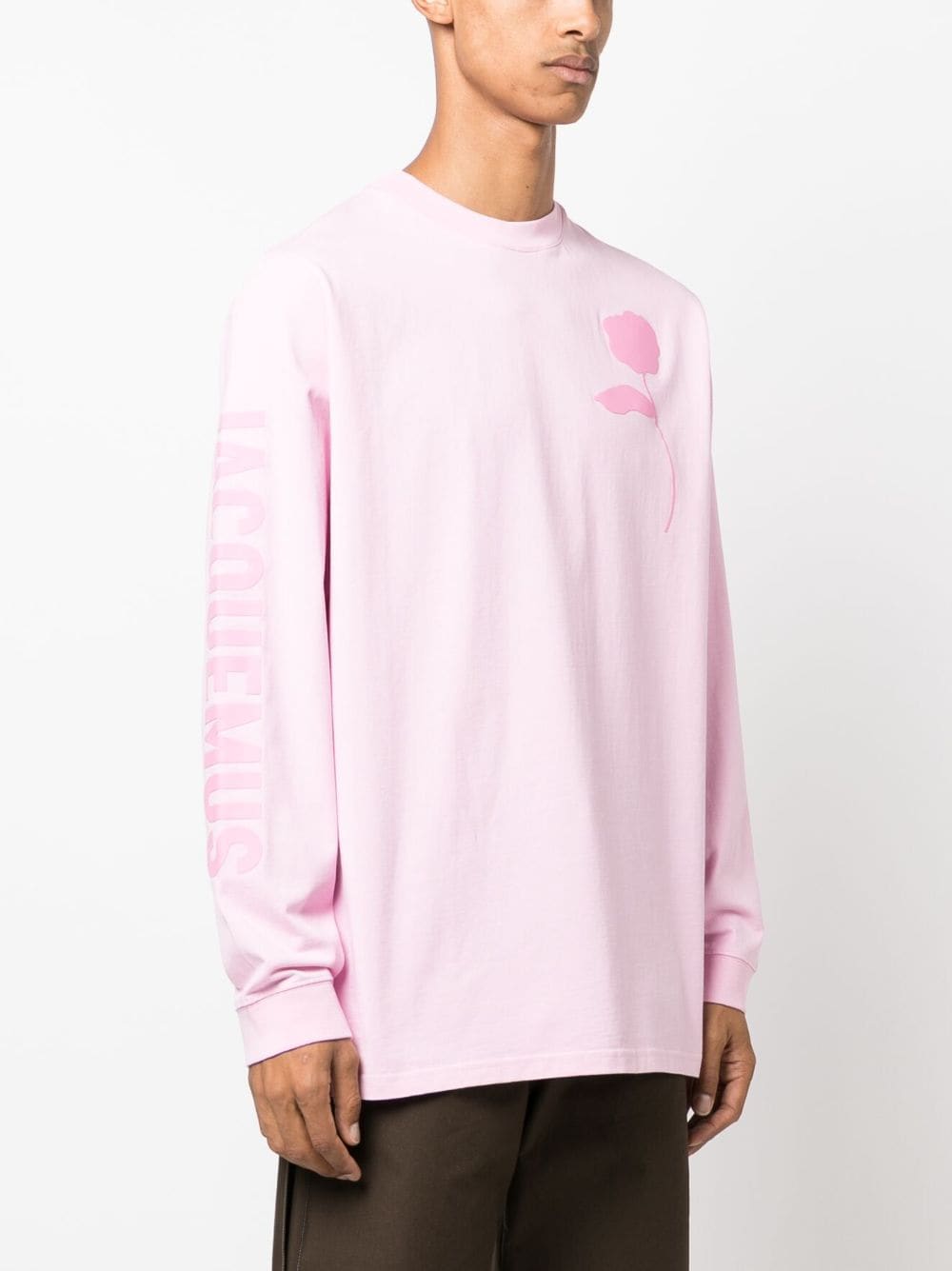 Jacquemus Le t-shirt Ciceri long-sleeves top - Roze