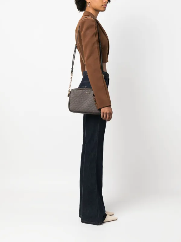 ショルダーバッグ・ポシェット Michael By Michael Kors Borsa A Tracolla Jet Set Michael Michael Kors Jet Set monogram-print Crossbody Bag