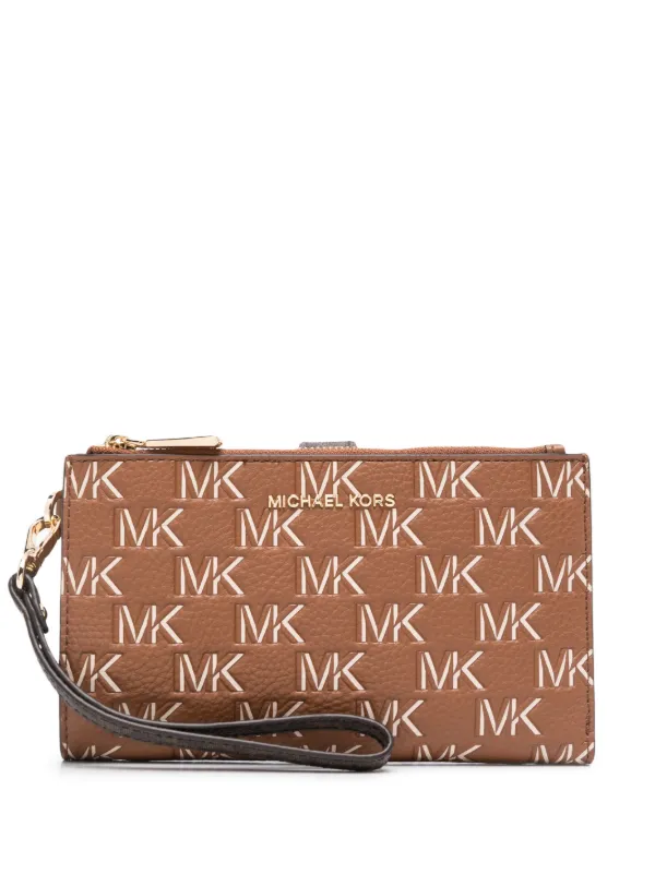Mk leather top wallet