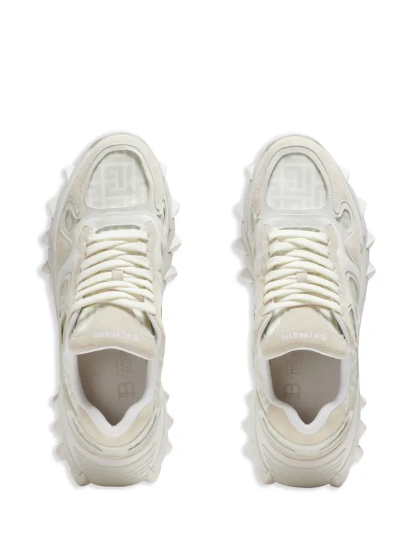 【関税込み】Balmain ホワイト B-IT ミュール Balmain ミュール - 白 - ホワイト | AM0VL299LPQP0FA