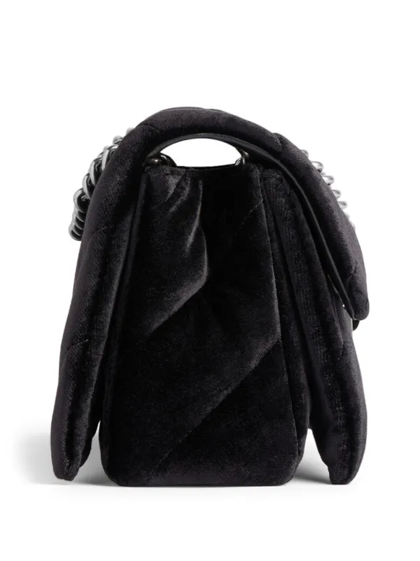 Balenciaga Small Crush Velvet Shoulder Bag - Farfetch