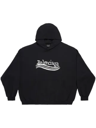 Balenciaga logo hoodie black online