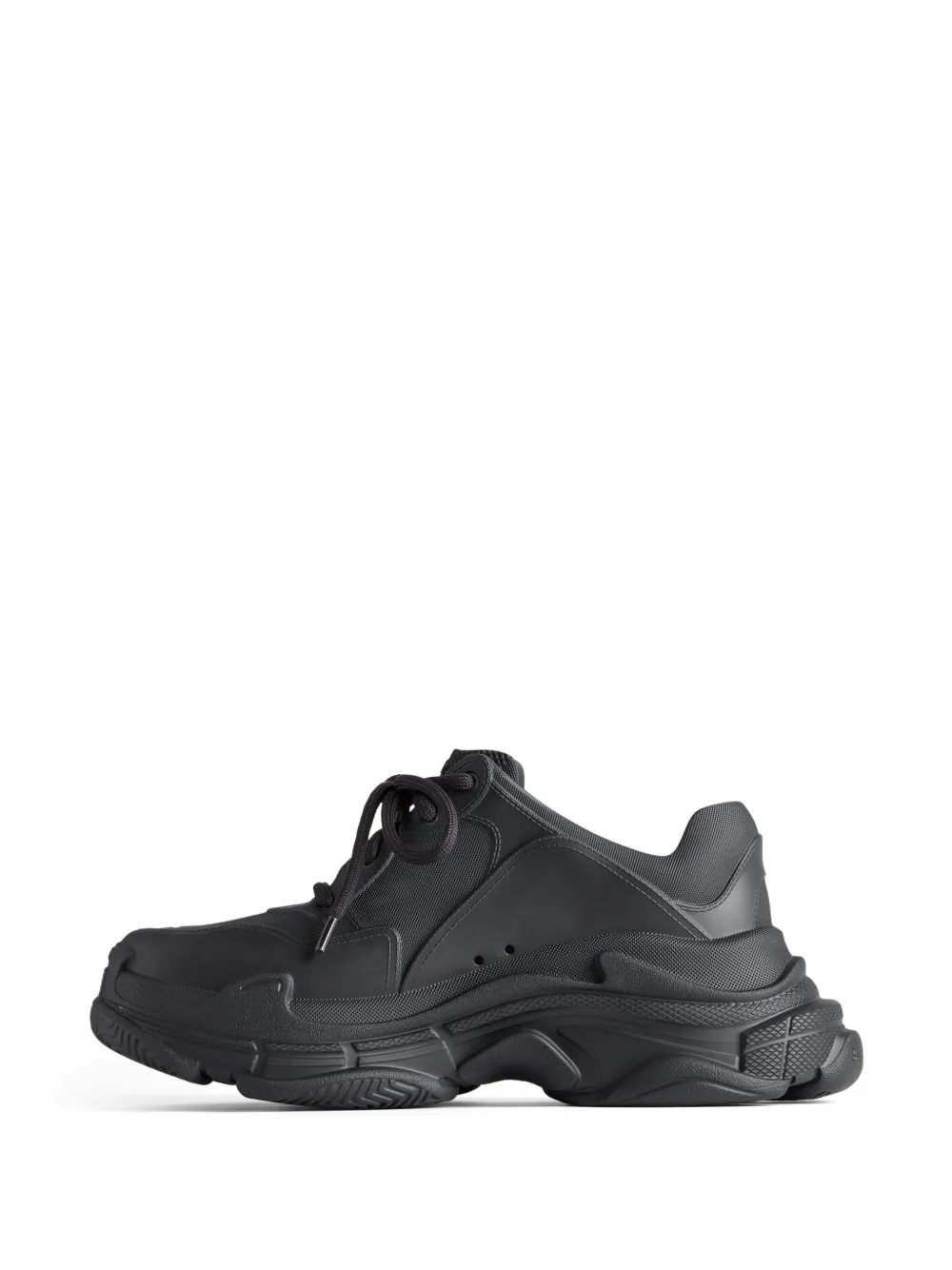 Shop Balenciaga Triple S Tonal Sneakers In Black