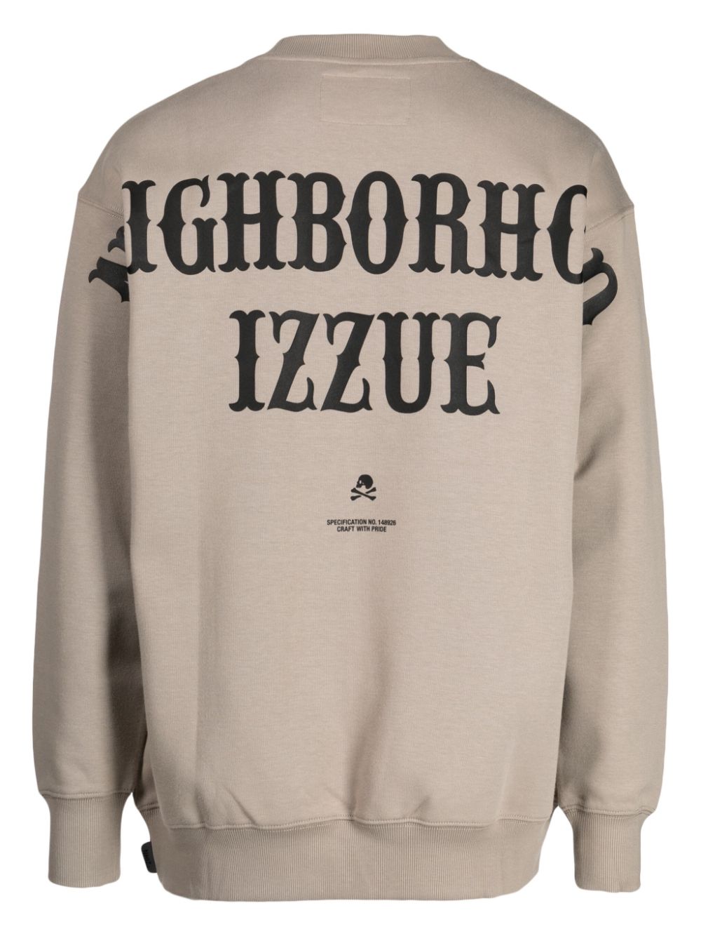 Shop Izzue Logo-print Crew-neck Jumper In Grey