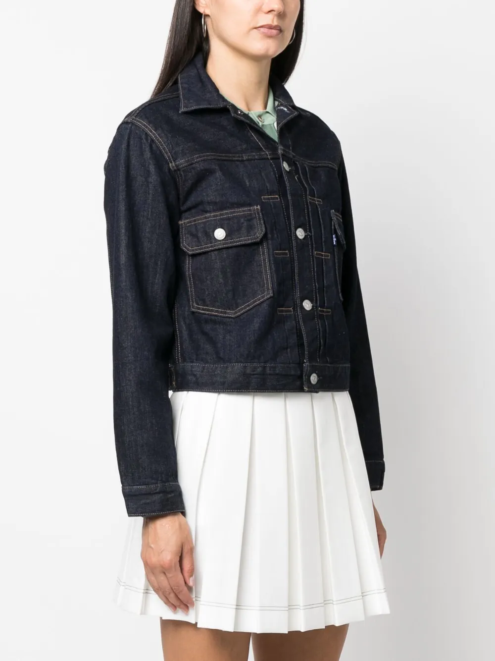  Levi's Logo-buttons Denim Jacket - Blue 