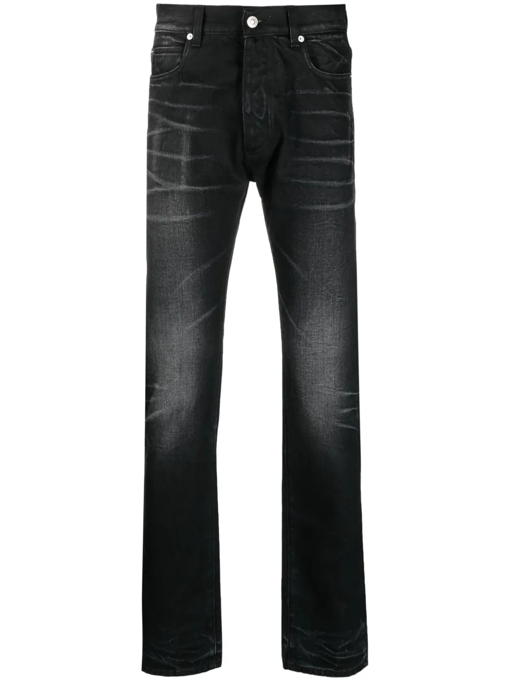 THE BIG WHITE BLUE Oustin Japan slim-cut jeans | Black | Image 1