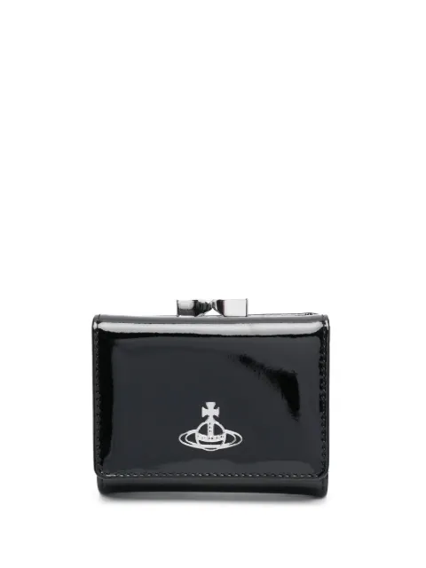 Vivienne Westwood patent-finish tri-fold wallet