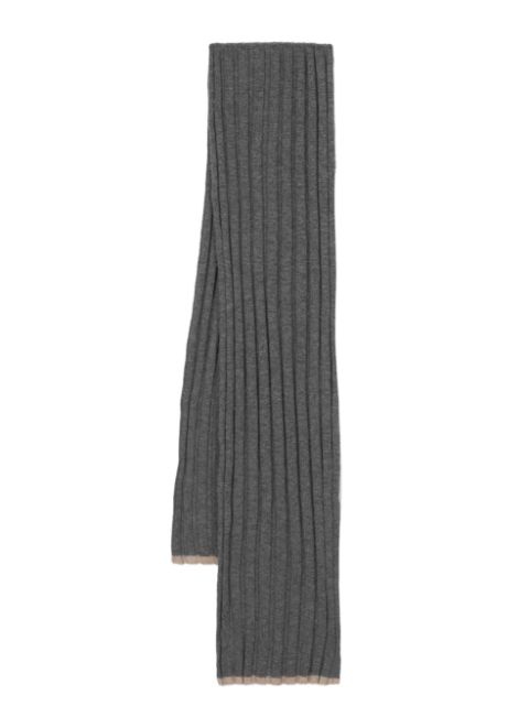 Brunello Cucinelli ribbed cashmere scarf Men