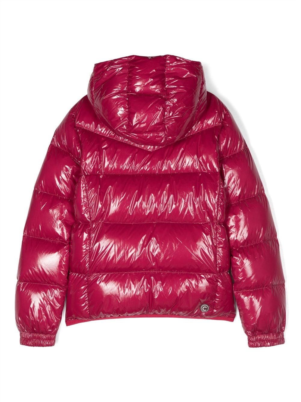 Shop Colmar Logo-patch Hooded Padded Jacket In Pink