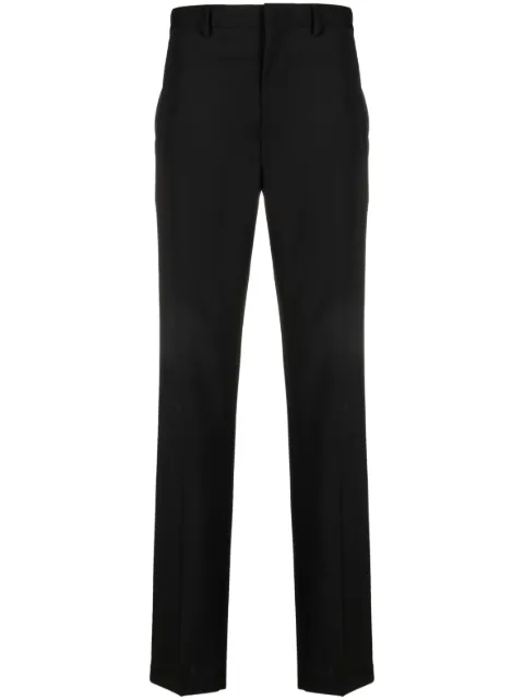 Prada logo-appliqué straight-leg trousers