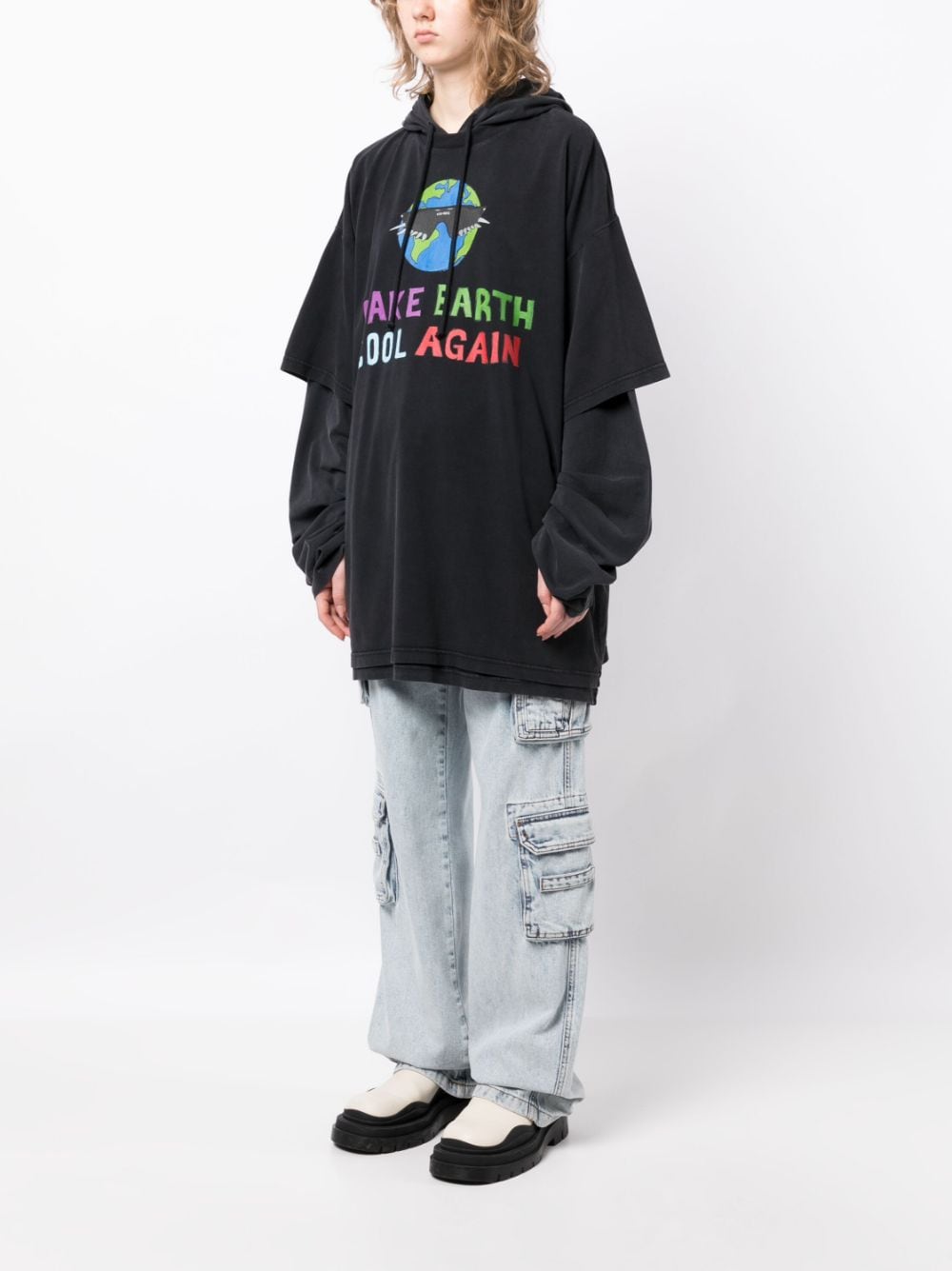 VETEMENTS Cool Earth パーカー - Farfetch