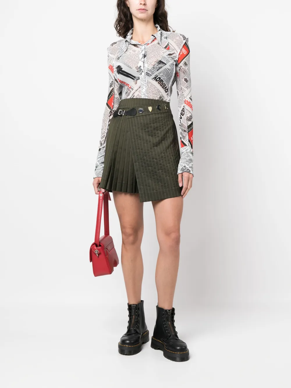Charles Jeffrey Loverboy T-shirt met print - Zwart