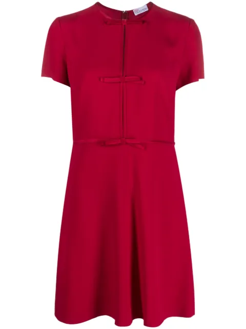 RED Valentino bow-detail flared minidress