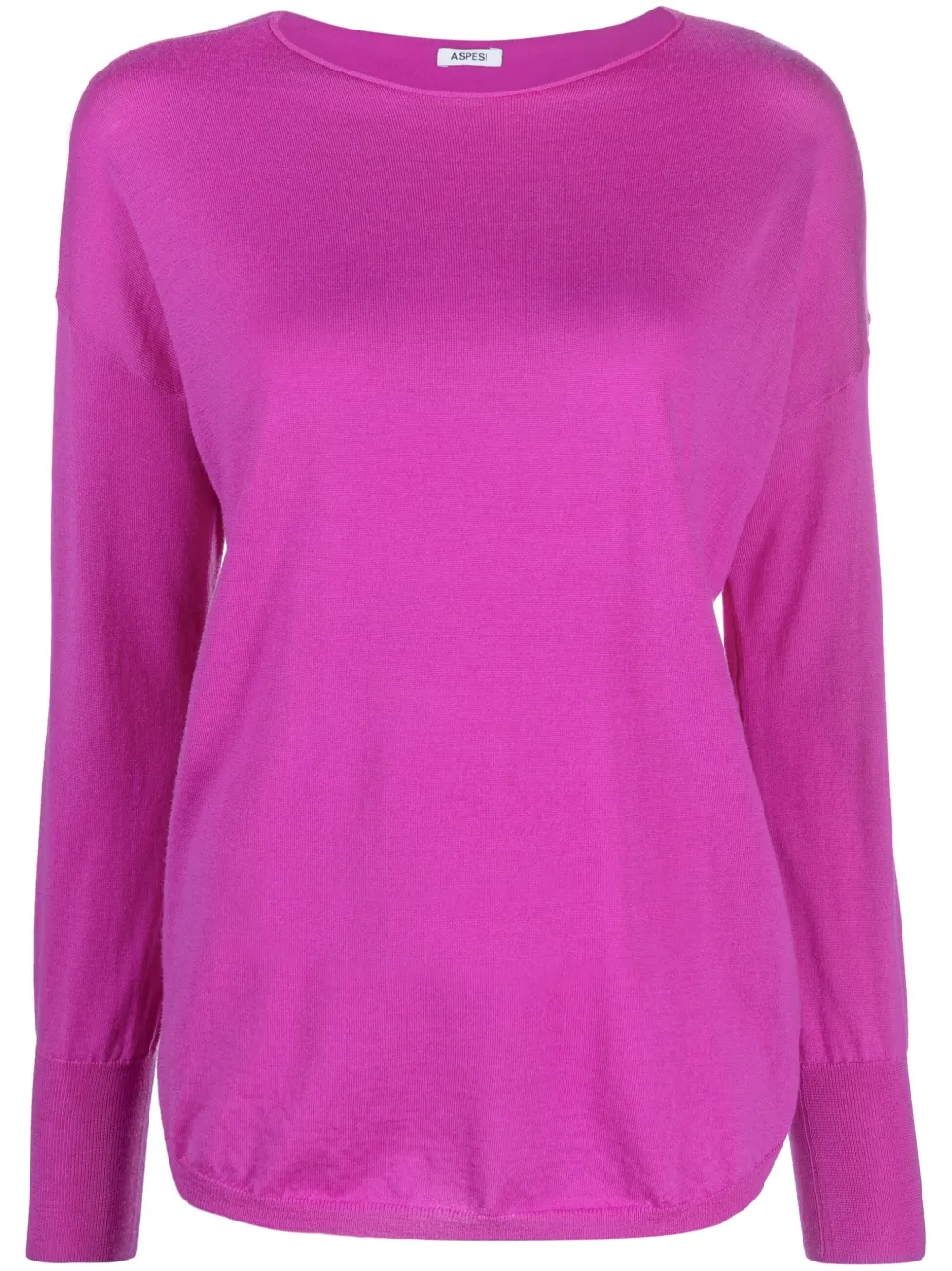 ASPESI fine-knit virgin wool jumper | Purple | Image 1