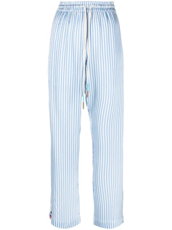 Mira Mikati ドット ストライプ パジャマパンツ | ブルー