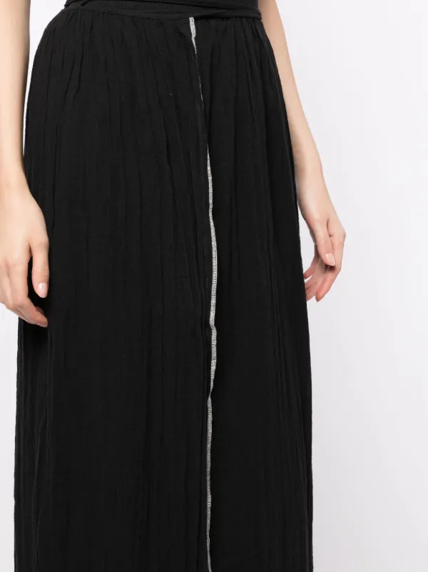 Baserange Shok exposed-seam Wrap Skirt - Farfetch