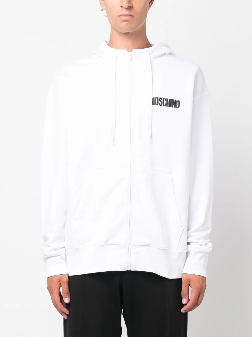 Moschino Hoodie met teddybeerprint Wit