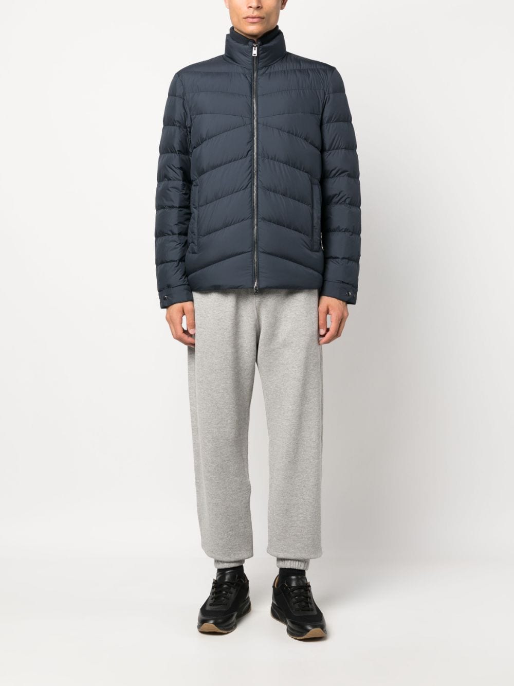Woolrich high-neck zip-up padded jacket - Blauw