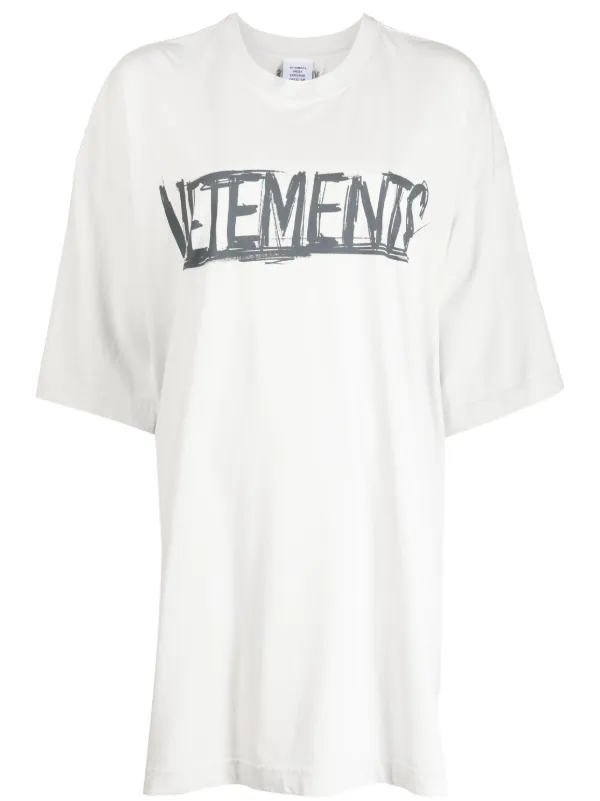 VETEMENTS Worldtour logo-print stretch-cotton T-shirt - Farfetch