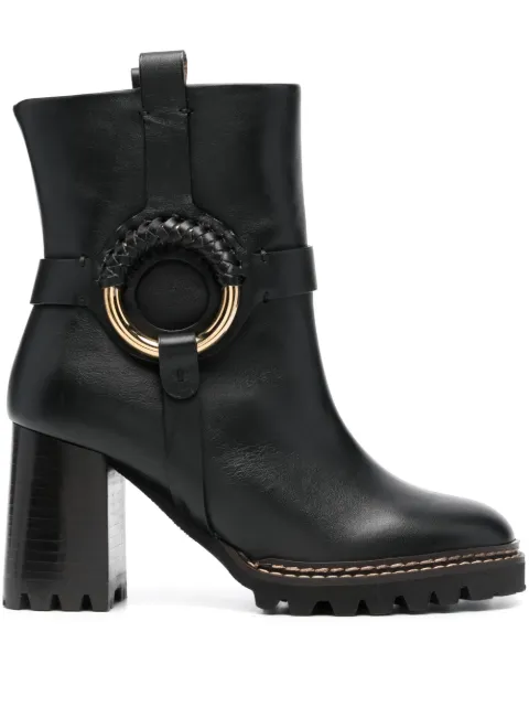 See by Chloé Hana 80mm round-toe boots