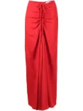 Christopher Esber high-waist draped skirt - Red
