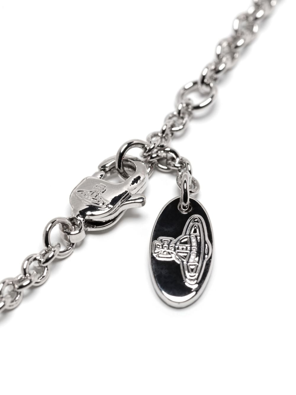 Shop Vivienne Westwood Mayfair Orb-plaque Bracelet In Silver