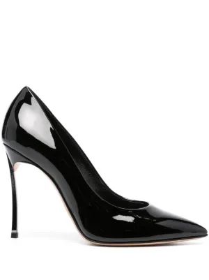 Casadei Blade 105mm Patent Leather Pumps Farfetch