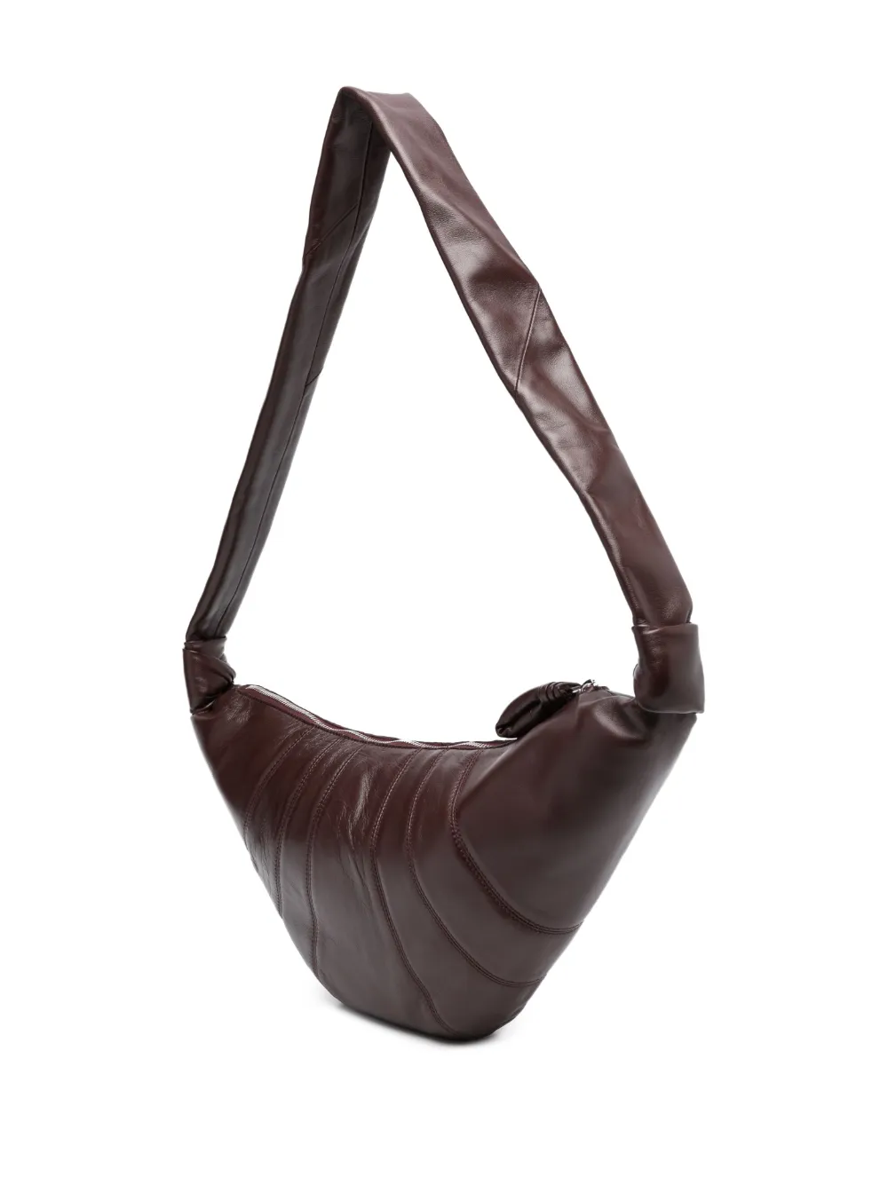 Lemaire Croissant Messenger Bag In Brown