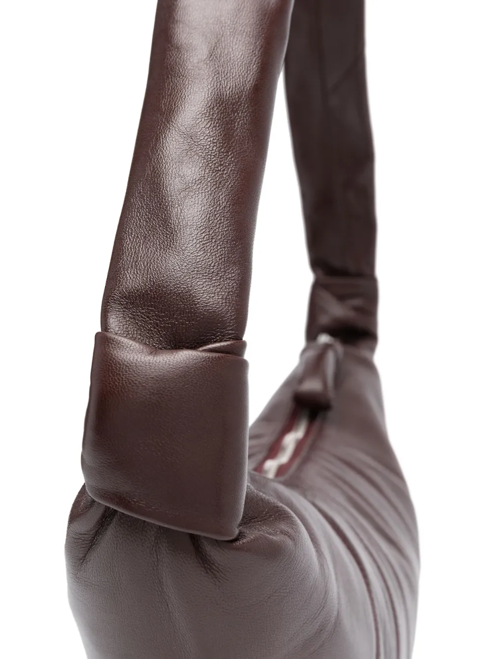 Lemaire Croissant Messenger Bag In Brown