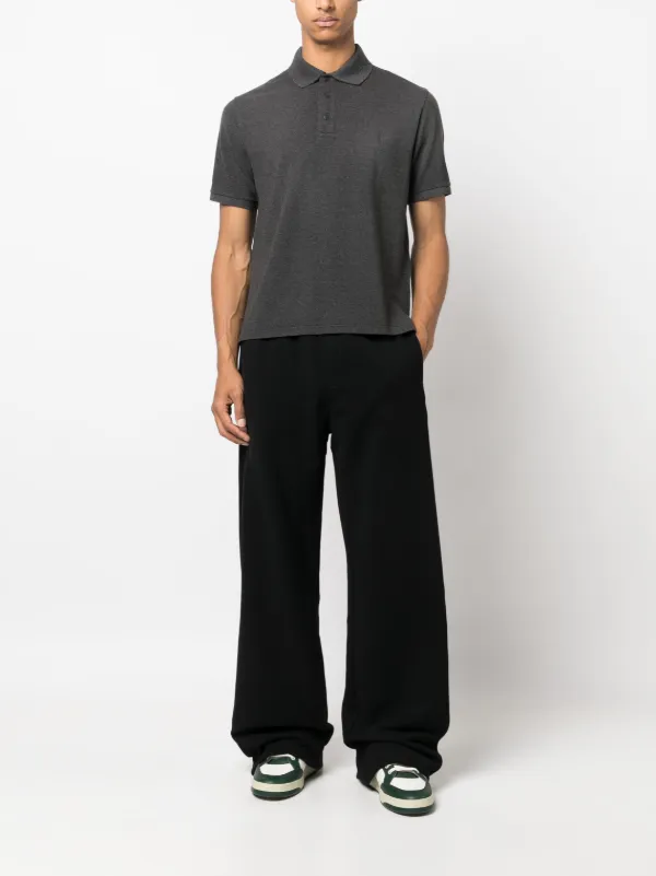 Tシャツ・カットソー SAINT LAURENT Woman Polo Shirt Grey 824091Y37HC 9124 Women's 50/50 Polo Shirt (Heather Grey) — Yazbek USA Mint