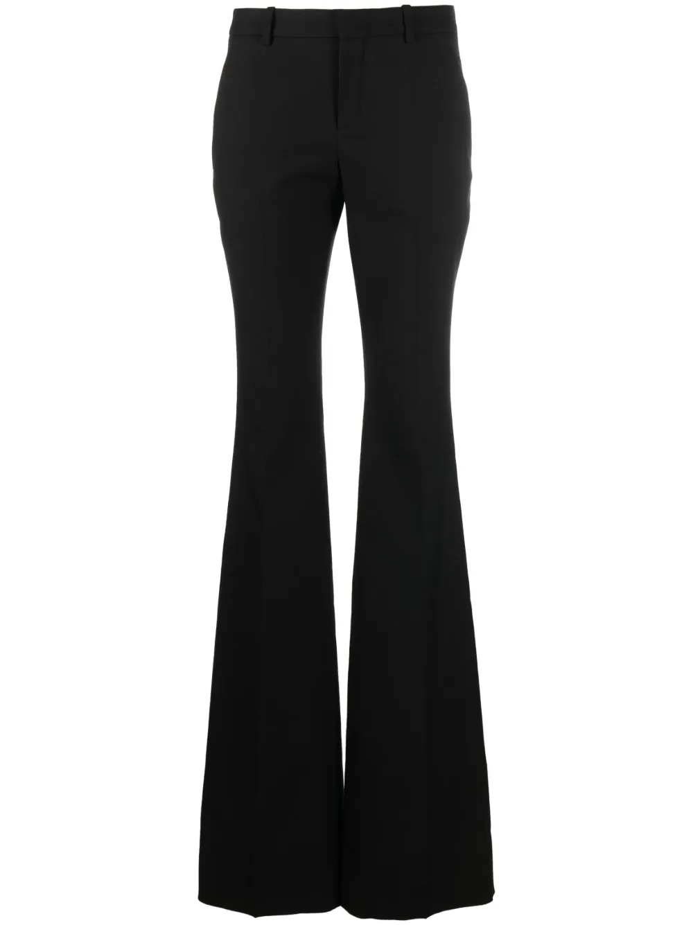 farfetch.com | Saint Laurent low-rise flared wool trousers