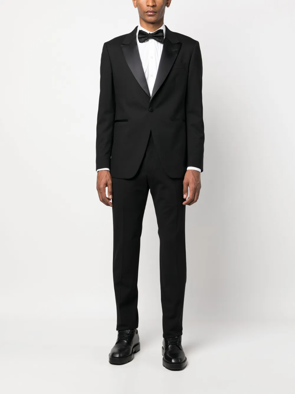 Shop Eraldo Single-breasted Wool Blazer In Black