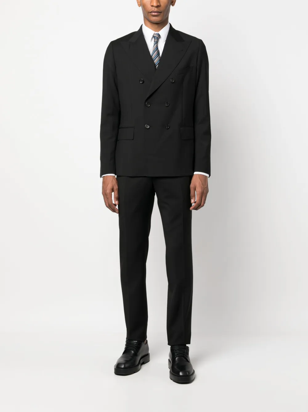 Image 2 of ERALDO peak-lapel wool double-breasted suit