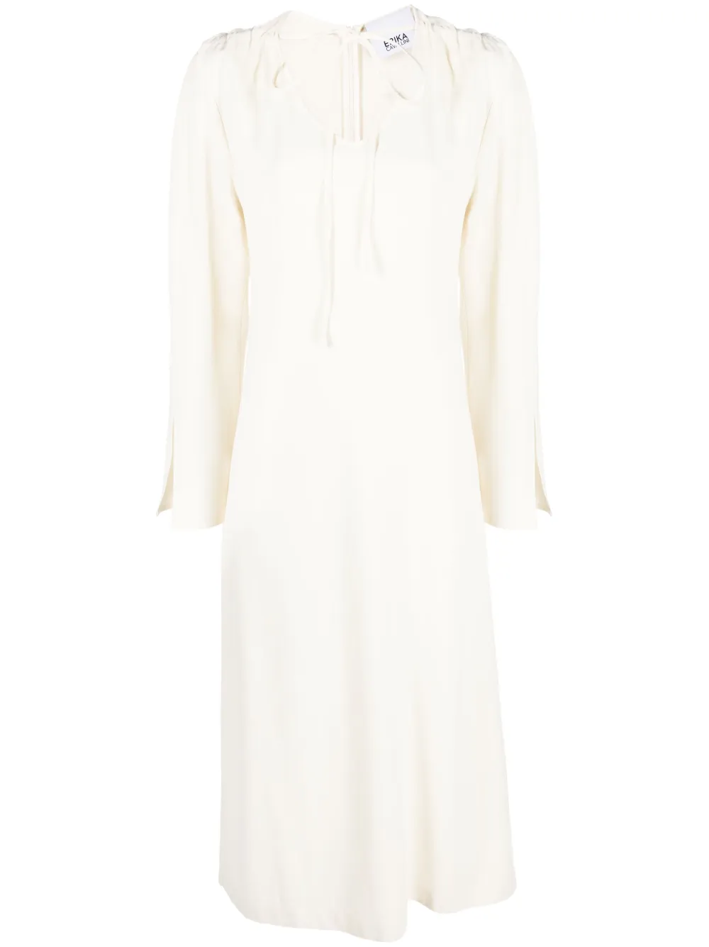 Erika Cavallini Jurk met strik-detail Beige