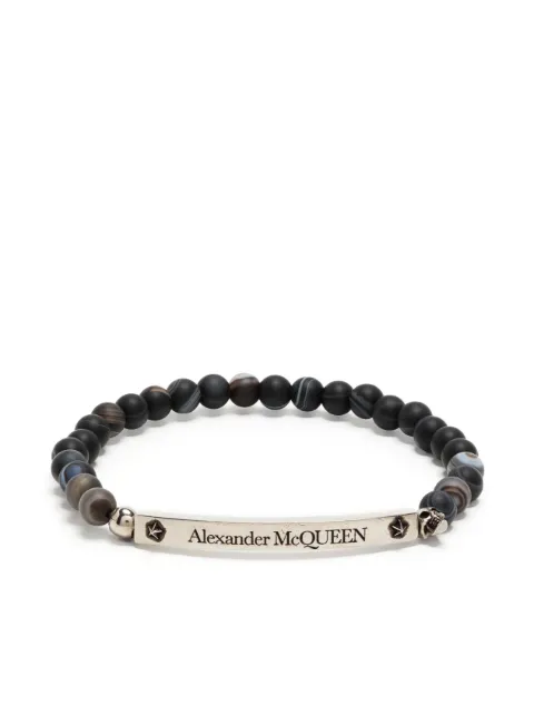 Alexander McQueen سوار خرز بزينة جمجمة