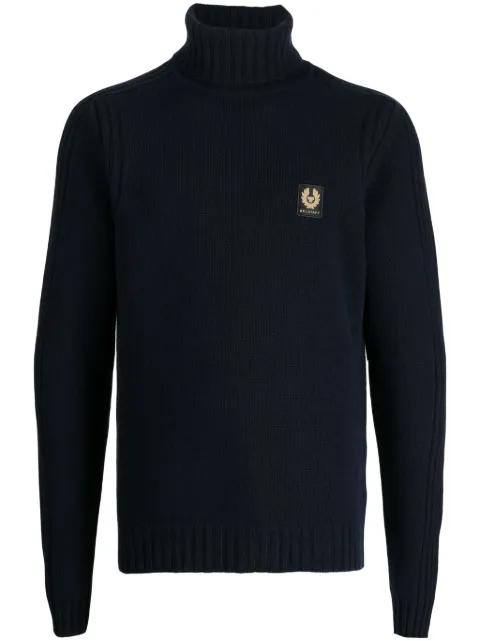Belstaff Rollkragenpullover mit Logo-Stickerei