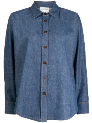 Jil Sander オーバーサイズ デニムシャツ | ブルー | FARFETCH JP