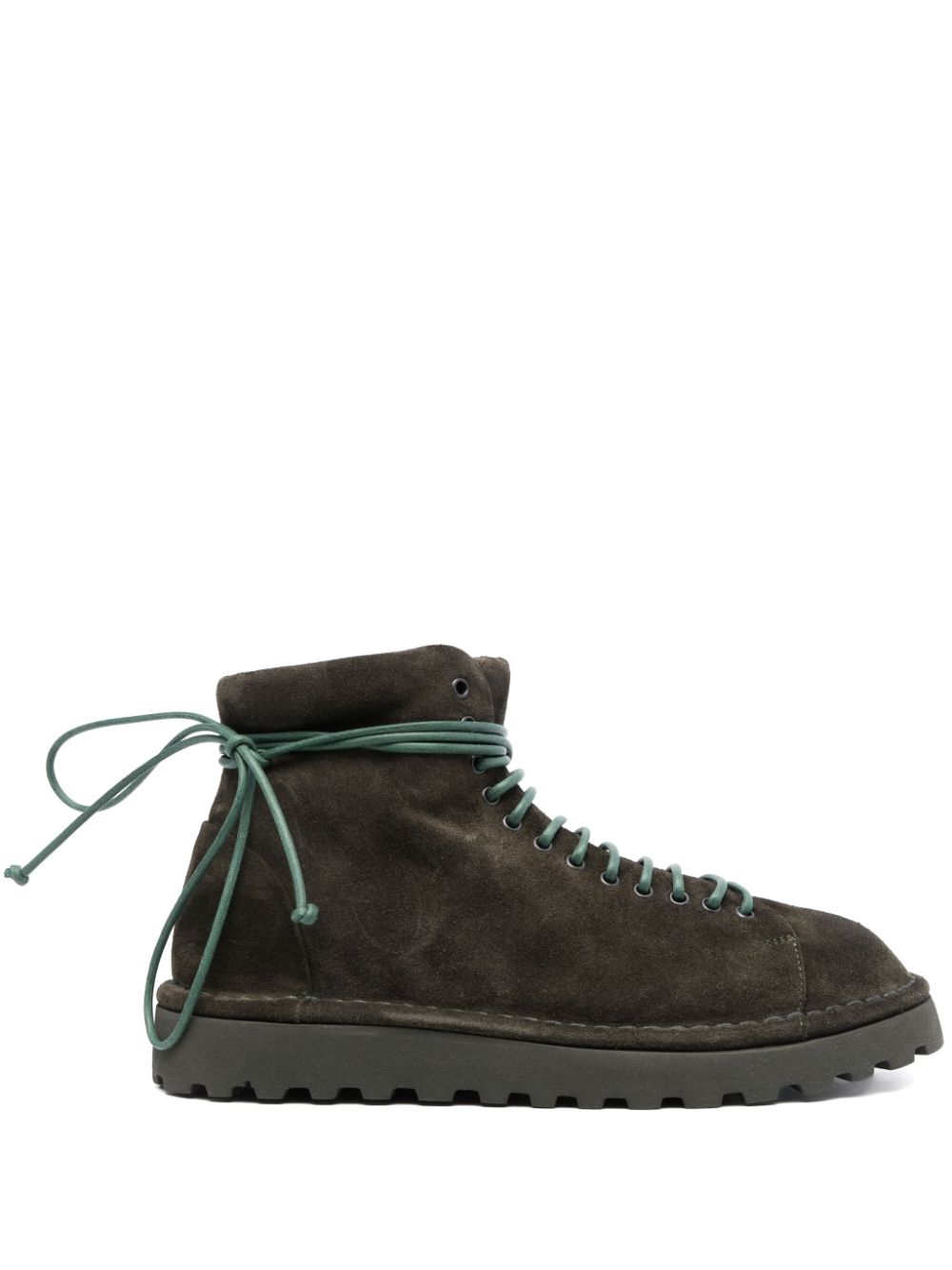 Marsèll Bullet 30mm suede lace-up ankle-boots - Green