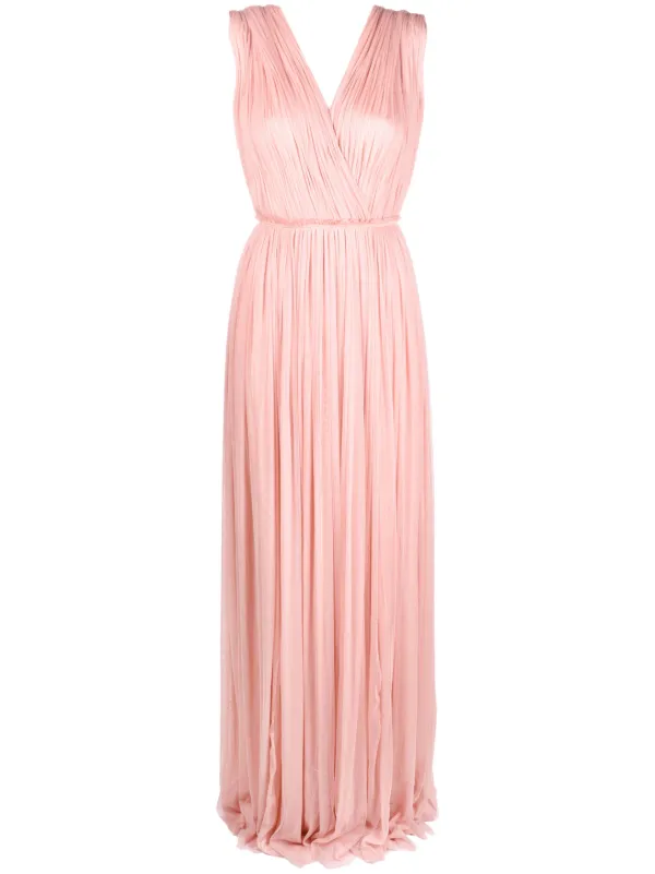 strapless open back dress Pleated Draped Shoulder Dress White / S
