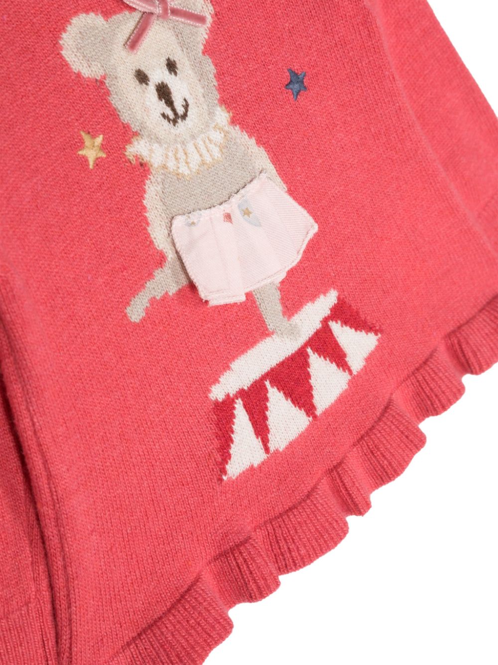 Shop Patachou Patterned Intarsia-knit Jumper In Pink