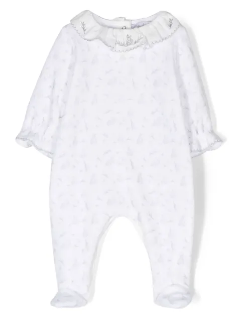 Patachou motif-print scallop-collar pajamas