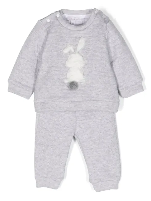 Patachou rabbit-print cotton tracksuit set