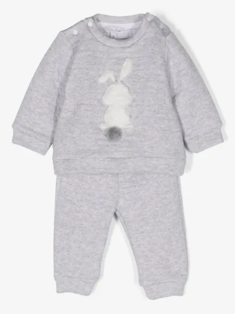 Patachou rabbit-print cotton tracksuit set