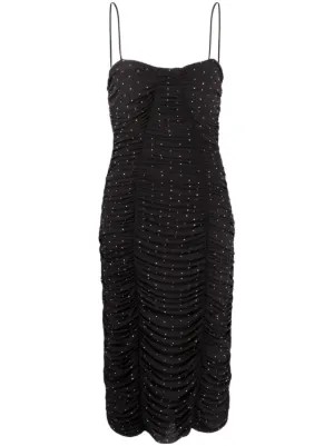 bella maxi dress retrofete Retrofete Bella Sequined Maxi Dress - Black - 8% Off
