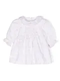Patachou motif-print cotton dress - White