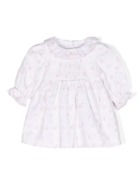Patachou motif-print cotton dress